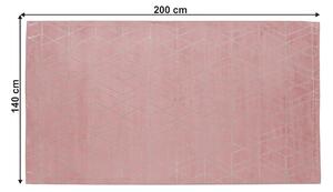 KONDELA Szőnyeg, rózsaszín, 140x200, MORONIS TYP 1
