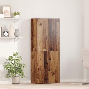 Magas Szekrény Régi Fa 60 x 32 x 153 cm - mérnöki fából készült