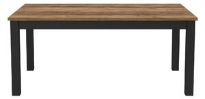 Étkezőasztal OKAL - 180 cm, Appenzelli lucfenyő / fekete