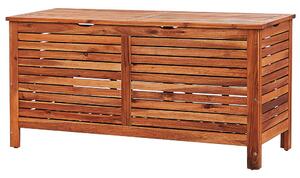Sötét fa kerti láda 130 x 64 cm RIVIERA