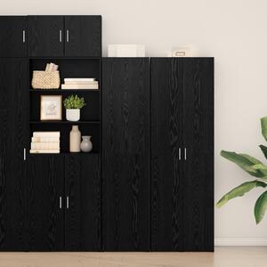 Fekete Tölgy Magas Szekrény 45x42.5x185 cm Szerelt fa