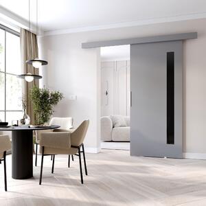 BARRET 7 beltéri fali tolóajtó - 86 cm, szürke