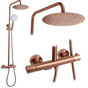 Termosztátos zuhanyszett Drop Brush Copper