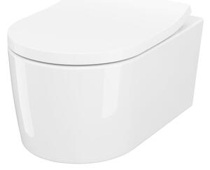 Wc soft close ülőkével felakasztható Cersanit Inverto fehér színben fényes felülettel S701-419