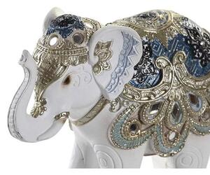 Elefánt szobor - Fehér - 13 cm