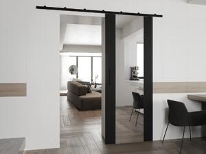 CONROE 2 belső tükrös tolóajtó - 90 cm, fekete