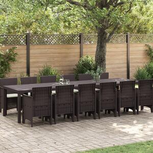 Kert étkező szett 13 pcs Barna Polt rattan