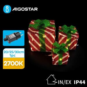 Aigostar B.V. Aigostar- LED Karácsonyi kültéri dekoráció 3,6W/31/230V 2700K 20/25/30cm IP44 ajándékok AI0481