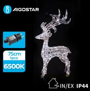 Aigostar B.V. Aigostar - LED Karácsonyi kültéri dekoráció LED/3,6W/31/230V 6500K 75cm IP44 rénszarvas AI0510
