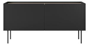 Desin 120 2D kétajtós TV-szekrény - matt fekete / nagano-tölgy