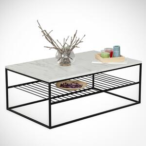 Hanah Home Coffee Table White Black Etna - Marmo