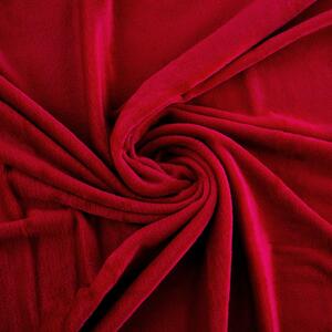 Kellemes tapintású puha plüss takaró – piros, 150*200cm (BBCD)