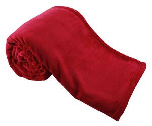 Kellemes tapintású puha plüss takaró – piros, 150*200cm (BBCD)