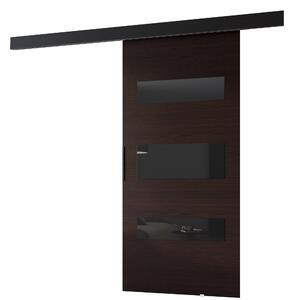 BARRET beltéri tolóajtó 14 - 76 cm, wenge / fekete
