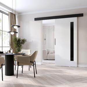 Beltéri faliajtó BARRET 17 - 86 cm, fehér / fekete