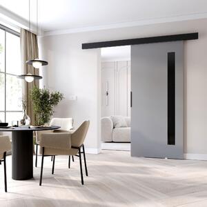Beltéri faliajtó BARRET 17 - 86 cm, szürke / fekete
