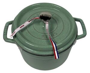 STAUB Öntöttvas főzőedény, zománcozott, 20 cm/2,75 liter, Cocotte Ronde kerek Zöld(35)