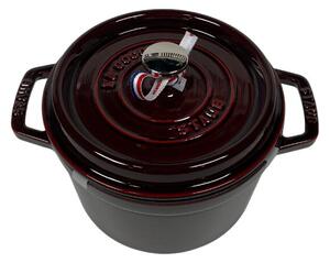 STAUB Öntöttvas főzőedény, zománcozott, 20 cm/2,75 liter, Cocotte Ronde kerek Gránátvörös(34)