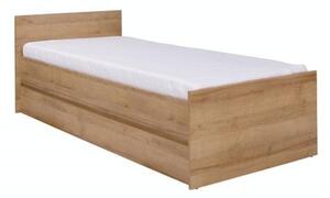 Egyszemélyes ágy 90 cm Cortez C 15 (riviera tölgy) (ágyráccsal)