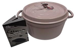 STAUB Öntöttvas főzőedény, zománcozott, 28 cm/6,7 liter, Cocotte Ronde kerek, rózsaszín sorbet (sorbet rose) (102)