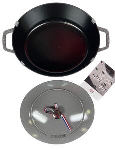 STAUB Öntöttvas főzőedény, zománcozott, 31 cm/5,6 liter, Cocotte Ovale Gafitszürke színű /49/