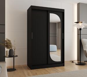 Gardróbszekrény 120 cm CEYDA - fekete
