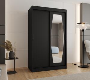 Gardrób 120 cm SEYMA - fekete