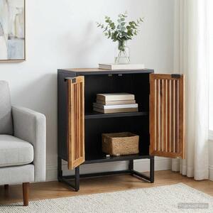 VidaXL Széf 53 x 30 x 70 cm Tömör Mangófa és Műszaki Fa