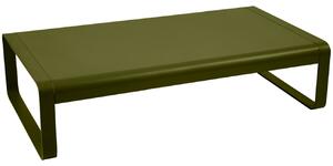 Zöld alumínium kerti dohányzóasztal Fermob Bellevie 138 x 80 cm - pesto ernyő
