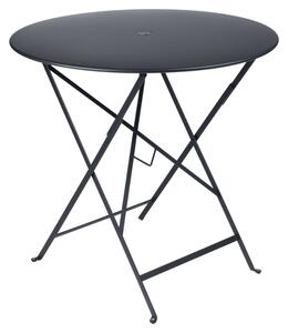 Antracit fém összecsukható asztal Fermob Bistro Ø 77 cm