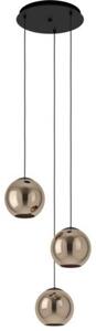 EGLO , 390094 , CORDOBA , függeszték , E27 , 3X40W , IP20 , vörösréz színű