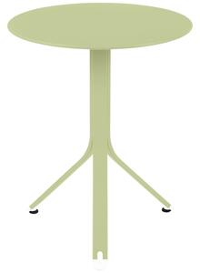 Világos zöld fém asztal Fermob Rest'O Ø 60 cm