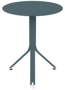 Szürke fém asztal Fermob Rest'O Ø 60 cm