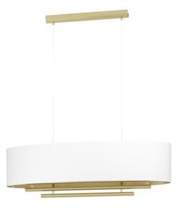 EGLO , 390182 , PINETARA , függeszték , E27 , 4X40W , IP20 , fehér, sárgaréz