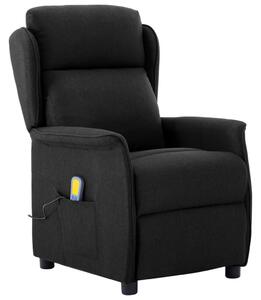 Masszázsszék párnával Fekete 67.5 x 93.5 x 101.5 cm szövet