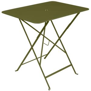Zöld fém összecsukható asztal Fermob Bistro 57 x 77 cm - pesto ernyő