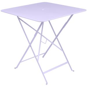 Lila fém összecsukható asztal Fermob Bistro 71 x 71 cm