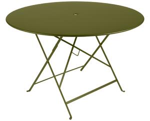 Zöld fém összecsukható asztal Fermob Bistro 117 cm - pesto ernyő