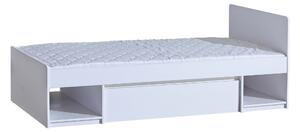 Egyszemélyes ágy fiókkal 90x195 CARYM - fehér