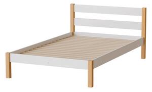 Egyszemélyes ágy 120x200 MONROA - tölgy / fehér
