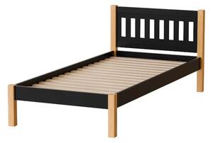 Egyszemélyes ágy 90x200 MAXTON - tölgy / fekete