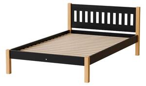 Egyszemélyes ágy 120x200 MAXTON - tölgy / fekete
