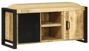Pad szekrény 100x35x50 cm Tömör fa Durva mangófából