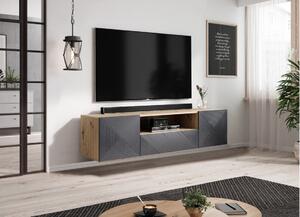 Asha fali TV-szekrény 167 cm - artisan /rivier stone matt