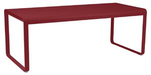 Piros fém asztal Fermob Bellevie 196 x 90 cm