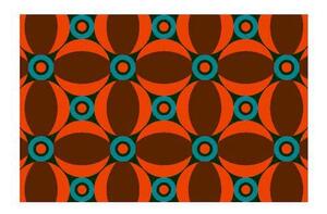 Notrax Déco Design™ Imperial Retro Retro beltéri takarítószőnyeg, narancssárga, 150 x 90 cm%