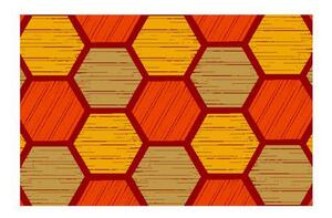 Notrax Déco Design™ Imperial Honeycomb beltéri takarítószőnyeg, narancssárga, 60 x 90 cm%