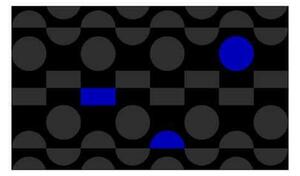Notrax Déco Design™ Imperial Dotz beltéri takarítószőnyeg, szürke/kék, 60 x 90 cm%