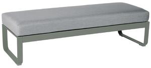 Szürke kárpitozott pad Fermob Bellevie 148 cm szürkés-zöld alappal