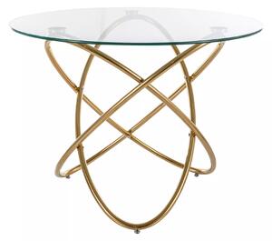 ORLAN design üvegasztal - arany